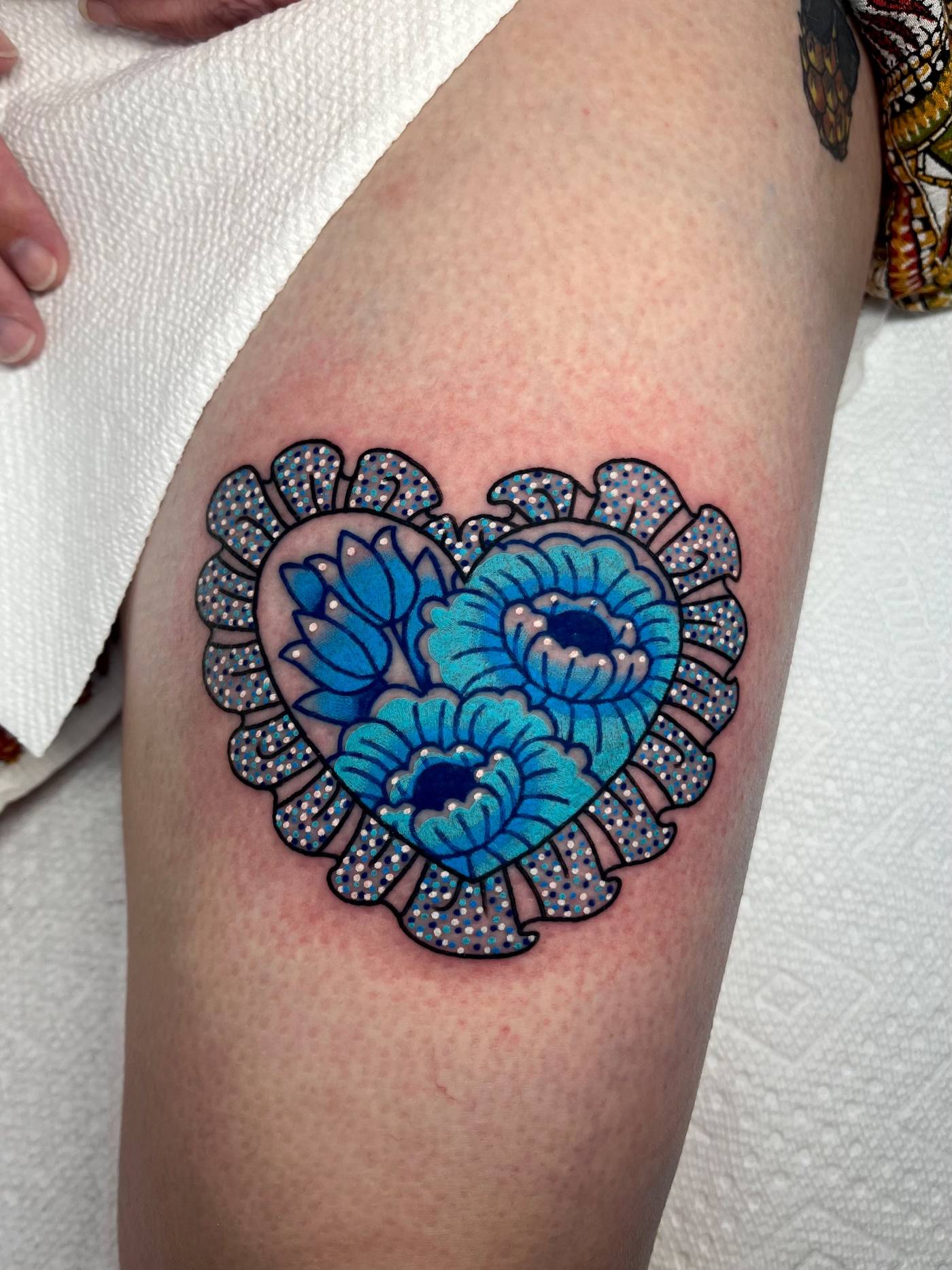 Work by Alena McDonald on thigh