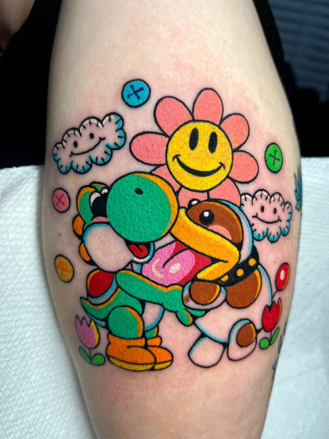 Work by Alena McDonald on calf