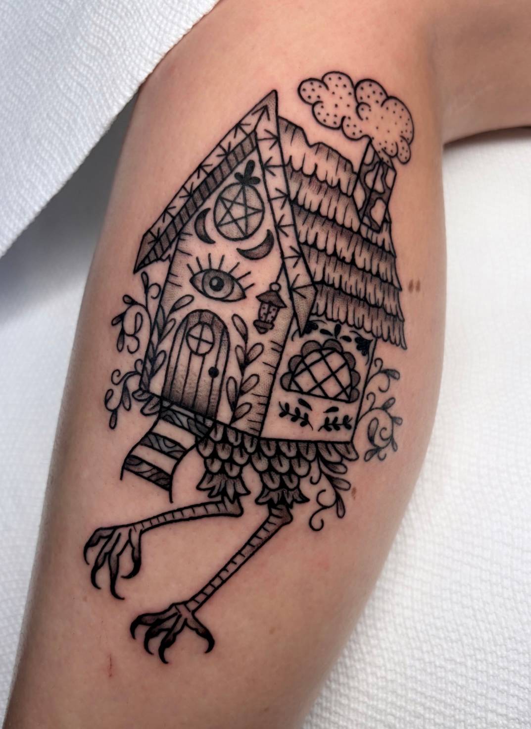 Work by Alena McDonald on calf