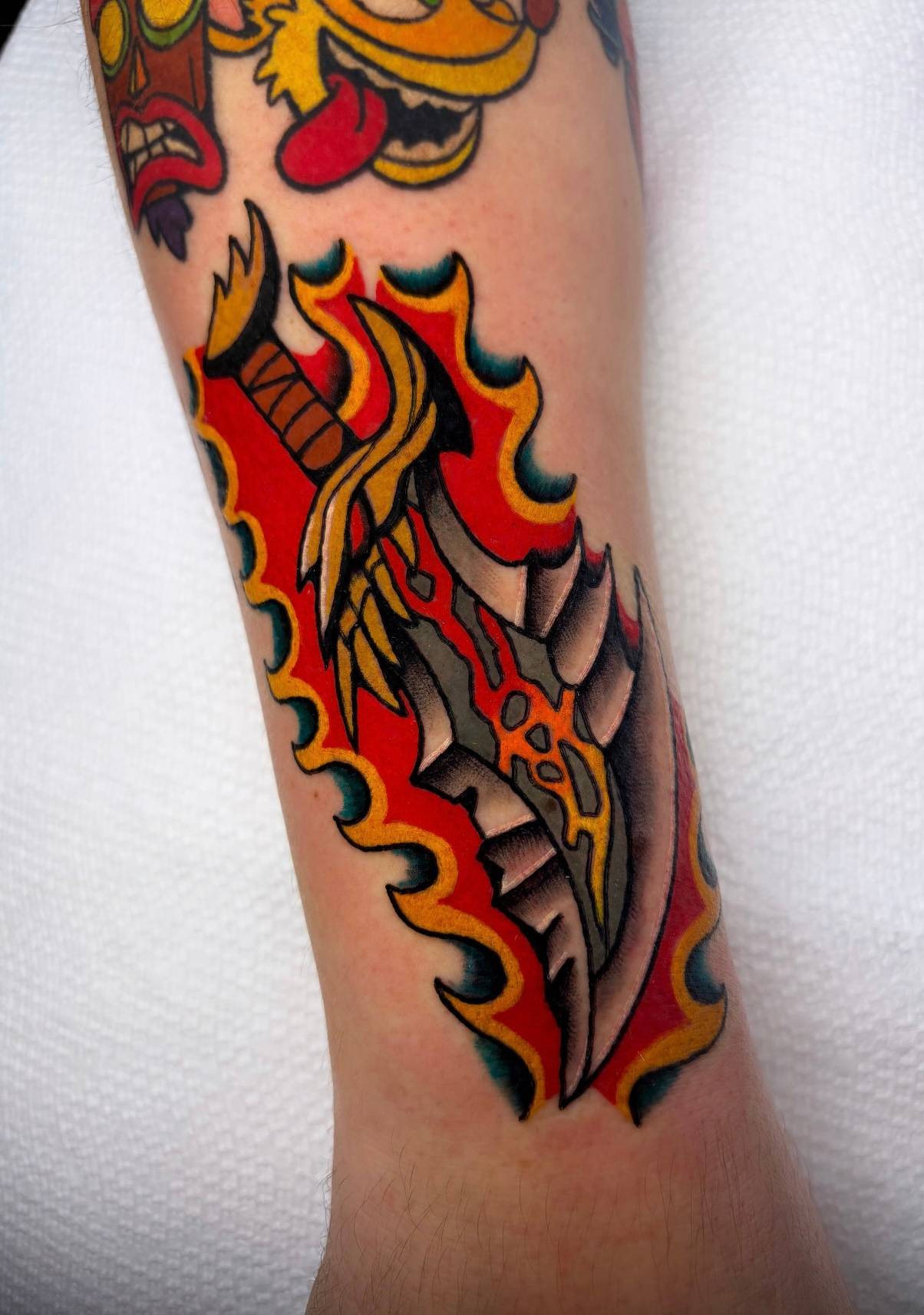Work by Alena McDonald on forearm