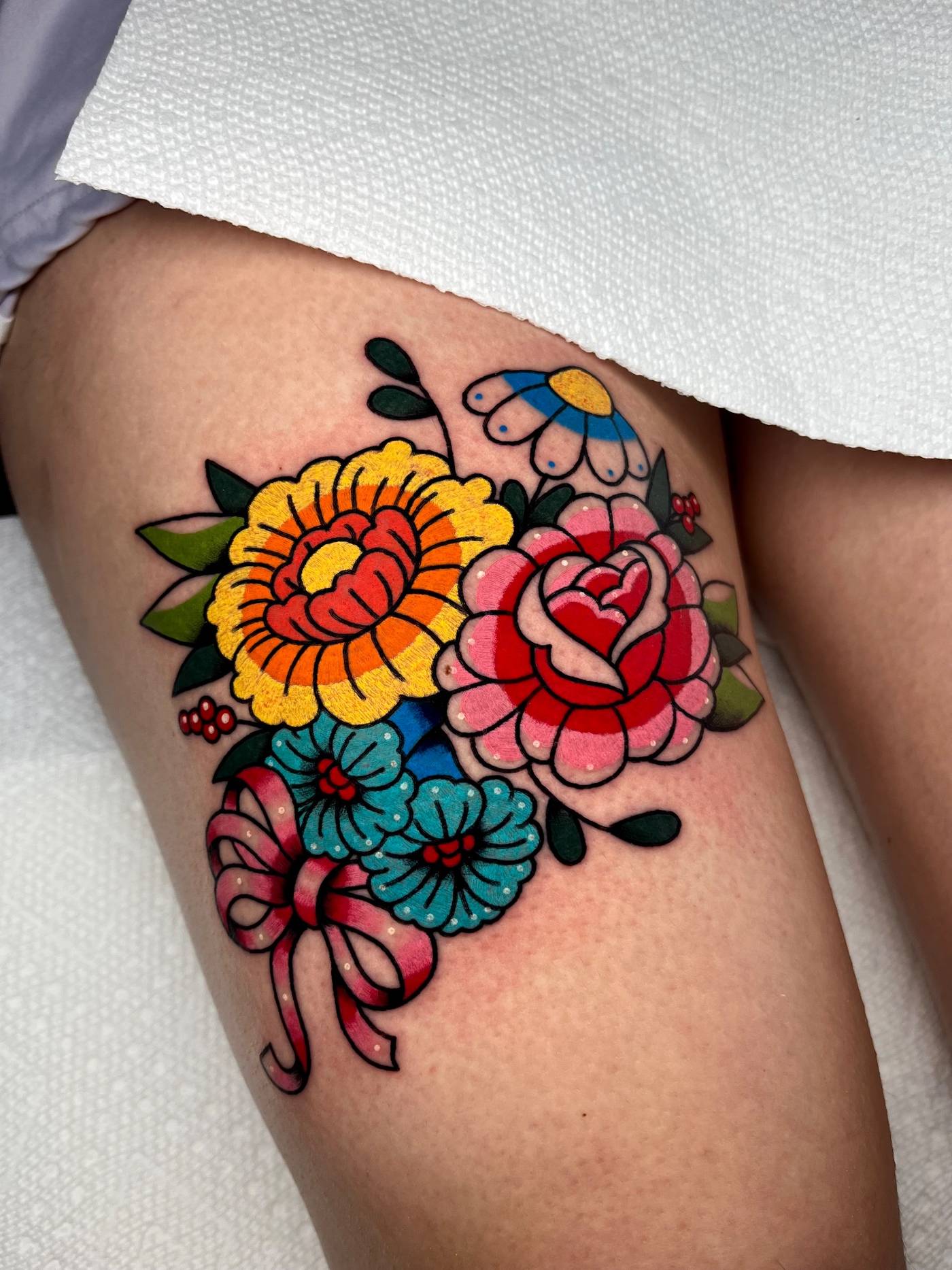 Work by Alena McDonald on thigh
