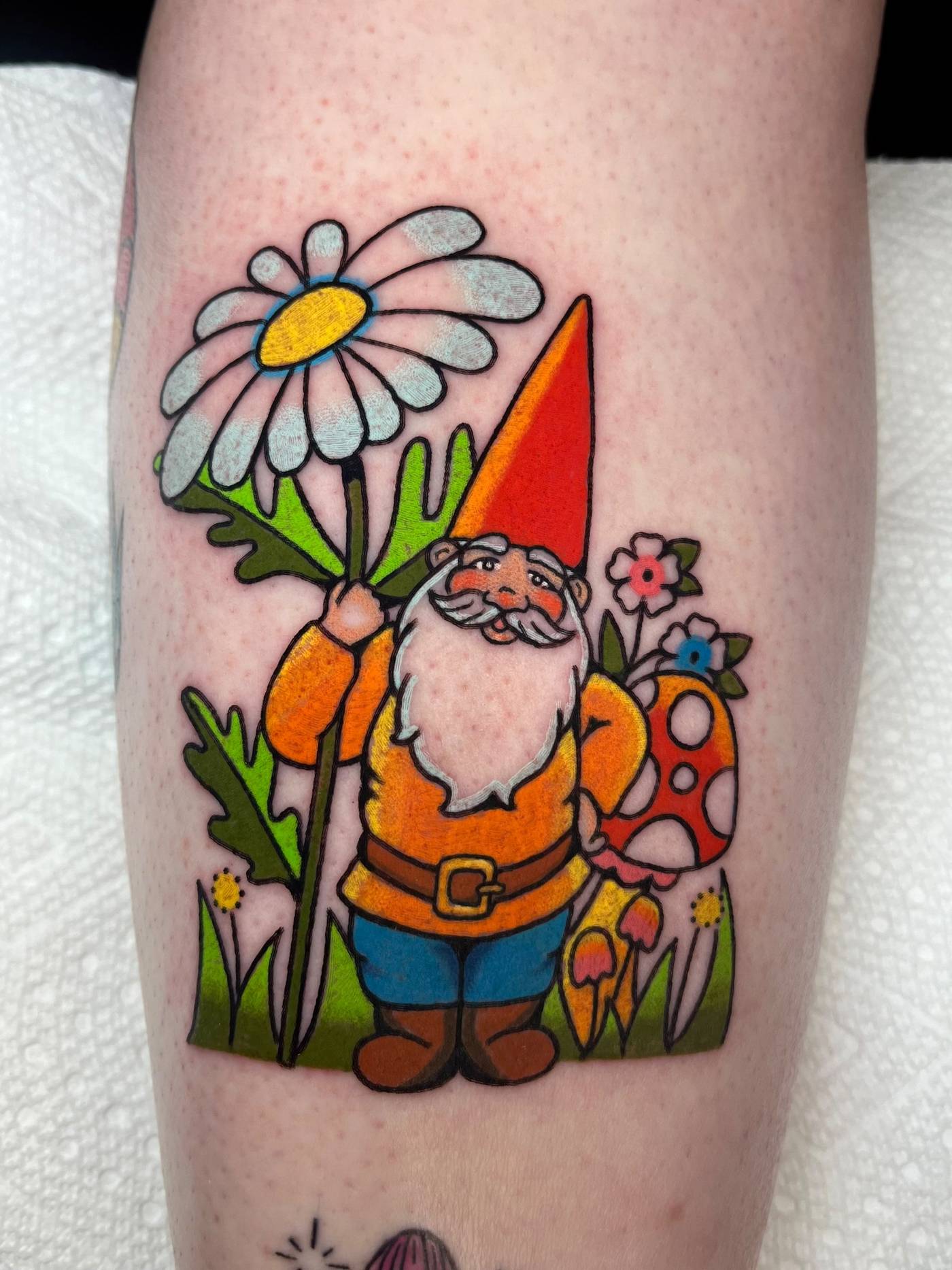 Work by Alena McDonald on calf