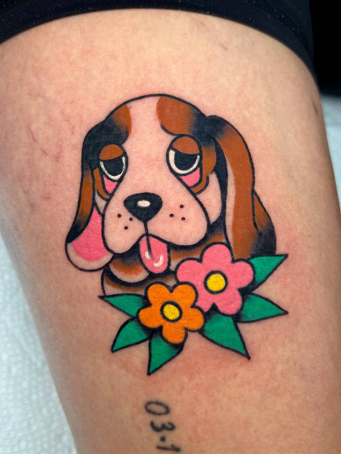 Work by Alena McDonald on thigh