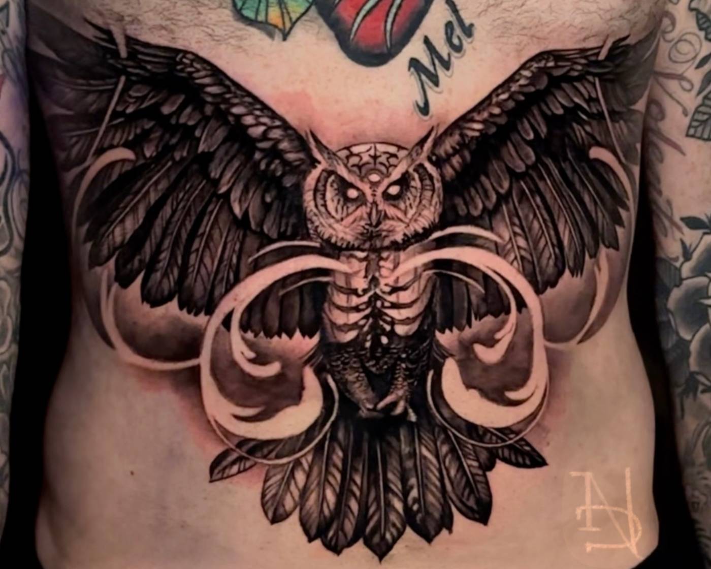 Work by Abel Deida on stomach